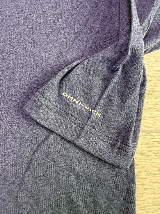 Columbia Men's Slate Blue Long Sleeve Henley - Picture 6 of 9